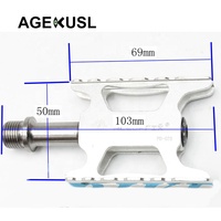 Aceoffix pour CNC Titanium Pédale de vélo à dégagement rapide gauche pour vélos de route Brompton PD25 3 pédales de vélo à roulement