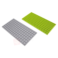DELO TOYS (12 COLORI) Blocchi di Costruzione in Plastica ABS 8x16, Mattoncini DIY per Costruzioni, Piastra 8 X 16, 8*16 (NO.92438)