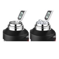 Bouteille isotherme classique pour voiture, maison et voyage en extérieur – Gourde thermos portable avec compartiment à glace