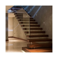 Escalier en acier au carbone sur mesure pour maison et villa modernes