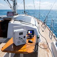 LOXENY 120W Station Portable Solaire Marine Compatible Voiture 1000Wh LiFePO4 pour Bateau Yacht Voilier Pêche Étanche DC AC