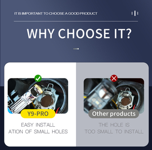 Aurora Fish Eyes H4 Mini proyector bombillas H7 H11 H4 9005 9006 Mini lente Led faro para coche motocicleta - Product Image 6