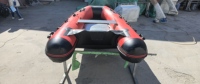 Bateau pneumatique sportif 3m en PVC Hypalon avec pont gonflable et plancher en aluminium, épaisseur 1,2 mm, capacité 2 personnes, pour lac et activités nautiques en extérieur