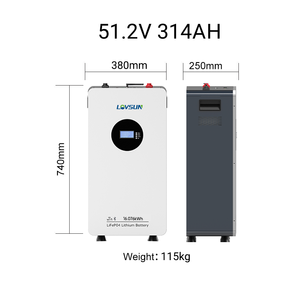 Giá rẻ hơn 16kwh 314ah pin lithium điện áp thấp 51.2V pin năng lượng mặt trời LiFePO4 Pin cho năng lượng mặt trời hệ thống - Product Image 3