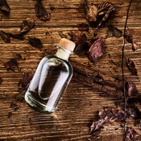 Botol Vodka Kosong 120 ml Grosir Pabrik, Botol Kaca Bening untuk Kemasan Minuman Keras dengan Tutup T-cork Emas