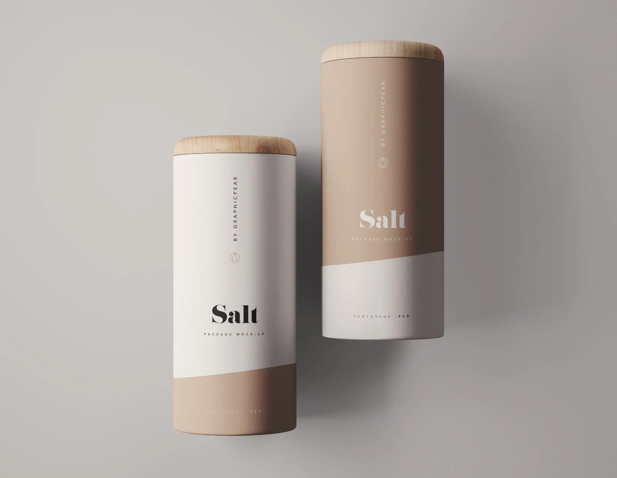 Kemasan kosmetik modern ramah lingkungan dari kemasan tabung karton tabung silinder untuk wadah garam kelas makanan kertas