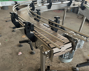 भारी शुल्क परिवर्तन स्टेनलेस स्टील 0/90/180 डिग्री घुमावदार स्लेट श्रृंखला टर्निंग बेल्ट कन्वेयर कन्वेयर - Product Image 4