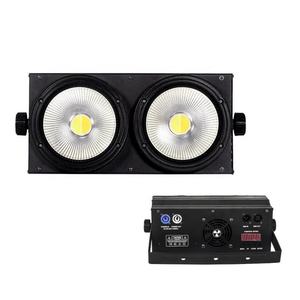 Projecteur de scène LED COB 2-en-1 à double faisceau blanc chaud 200W DMX pour public - Product Image 2