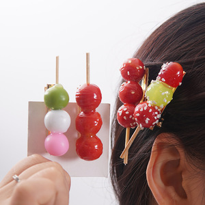 Divertidos y creativos pasadores para el cabello con forma de espino glaseado, lindos pasadores para el cabello para estudiantes, pasadores con forma de comida realista, accesorios para el cabello para niños. - Product Image 1