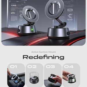 LISEN 360 °   Soporte Magnético Ajustable para Teléfono Móvil con Ventosa Eléctrica para Coche, Soporte <span class=keywords><strong>de</strong></span> Adsorción Automática para <span class=keywords><strong>iPhone</strong></span> 17 16 Pro Max - Product Image 3