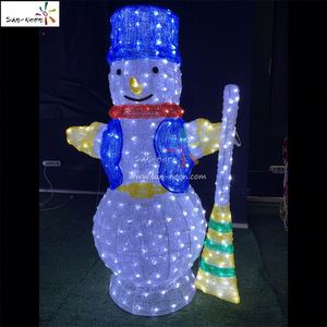 Nuevas Decoraciones Navideñas de Muñeco de Nieve LED 3D, Impermeables para Exteriores IP44, Decoración para Bodas, Hogar y Jardín - Product Image 4