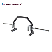 Équipement de gymnastique en acier inoxydable Multi Grip Open Safety Squat Hex Trap Barbell Bar
