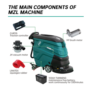 Tự động kho tự động bàn chải đơn orbital gạch và vữa sàn Scrubber Máy làm sạch - Product Image 4