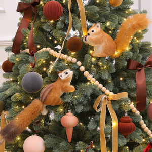 Exclusivo Adorno Navideño Artesanal de Ardilla, Ecológico, para Árbol de Navidad, Venta al por Mayor de Decoraciones Navideñas - Product Image 2