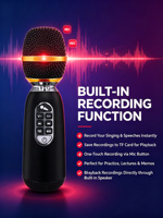 Microphone sans fil professionnel pour studio d'enregistrement, système de microphone sans fil pour karaoké avec Bluetooth, fabriqué par l'usine OEM