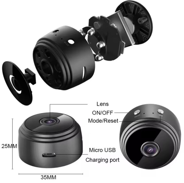 A9 Mini Camera WiFi Magnetic Network Security Camera Video Smart Home Mini Camera with Night Vision