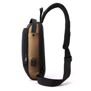 Sac bandoulière antivol étanche pour homme 2025, idéal moto et vélo, avec serrure, logo personnalisé et port USB – Nouveauté très prisée - Product Image 4