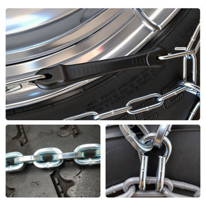 Cadenas para Neumáticos de Acero Aleado <span class=keywords><strong>HNN</strong></span> de Alta Calidad, Galvanizadas, de Eslabones Cuadrados, Tratadas Térmicamente, para Camiones, 235-255 mm, 1 Año de Garantía, 40 km/h - Product Image 4