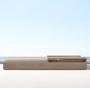 Sassanid Pure Modernism Design Outdoor Teak Furniture Poolside <span class=keywords><strong>Marbella</strong></span> Teak Chaise - Product Image 4