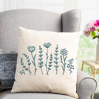 Pochoirs de fleurs sauvages pour la peinture, modèles floraux et botaniques réutilisables en plastique pour murs, bois, meubles, tissus, décoration intérieure DIY