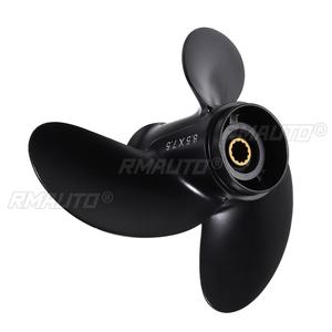 Hélice fueraborda 3B2-64515-0 de 8.5 x 7.5 para Tohatsu/Nissan/Mercury 8-9.8HP, rotación a la derecha, aleación de aluminio, 3 palas, 12 estrías - Product Image 4