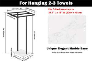 Portasciugamani Moderno Personalizzabile <span class=keywords><strong>per</strong></span> Casa e Hotel, Supporto da Terra <span class=keywords><strong>per</strong></span> Bagno e Toilette - Product Image 6