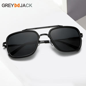 Lunettes de soleil polarisées Greyjack pour femme, monture en métal noir, verres TAC, protection UV400, type 3, pare-soleil - Product Image 5