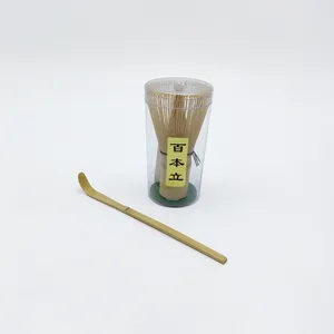 Fouet et bol à matcha faits à la main avec logo personnalisé outils de thé japonais traditionnels fouet en bambou