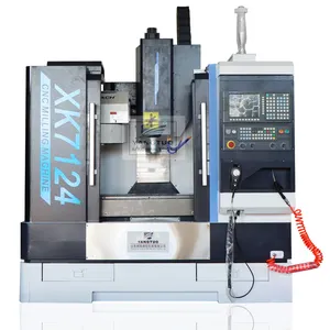 Mesin Mini Vmc XK7124 Mesin Penggilingan Cnc Kecil dengan Atc Mini 5 Sumbu Mesin Penggilingan Cnc Logam