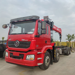 รถบรรทุกติดเครนไฮดรอลิก SHACMAN 8x4 12 ล้อ รุ่น M3000 ขนาด 14 ตัน สำหรับขนส่งวัสดุก่อสร้าง ยกอุปกรณ์ - Product Image 1