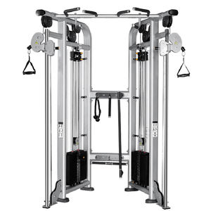 <span class=keywords><strong>Poulie</strong></span> double réglable du système d'entraînement intégré de gymnase commercial avec des machines de sélection de charge de broche de croisement de câble multi-stations - Product Image 1