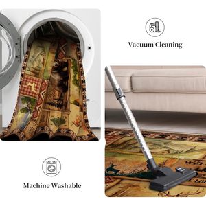 Cổ điển 2x6 mộc mạc Lodge gấu nai nai nhà bếp thảm chống trượt trang trại có thể giặt RUNNER cho lối vào phòng tắm giặt thảm - Product Image 3