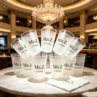 Gobelets sportifs réutilisables personnalisés sans BPA de 8oz, 9oz, 10oz, 12oz, 22oz, 16oz pour bière, mariage, fête, événement, stade, martini, mojito, jus