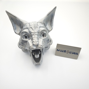 Support pour casque en acier inoxydable imprimé en 3D au design cool : Décorez votre bureau avec des produits 3D innovants - Product Image 2