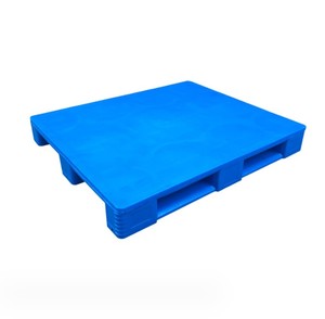 Three Runner Steel Reinforced Rack and Stackable Vented Single Face Grid Euro Plastic Pallet