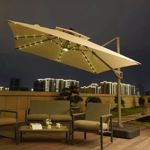 Best Price Large Outdoor Commercial Aluminum Windproof Durable Folding Arm Retractable Patio Umbrella for Hotels Restaurants - Product Image 3