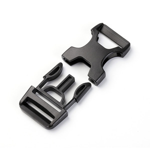 Nylon Buckle Bag Accessory 25mm Inner Diameter <b>Black</b> Plastic Backpack Safety Buckle Webbing Waist <b>Harness</b> Clip - Product Image 3