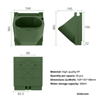 Jardinière murale empilable pour plantes verticales, système mural pour plantes d'intérieur et d'extérieur, jardin vertical domestique, pot de plantes DIY