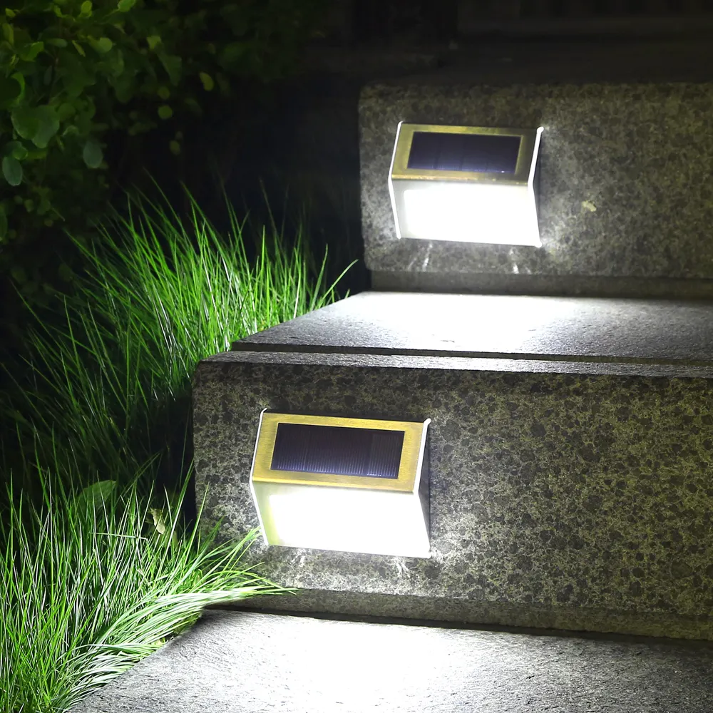 Chinesische Fabrik Solar Outdoor Treppen licht Dekorative Wand leuchten Outdoor Solar LED für Hausgarten Treppen dekoration