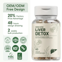 Gummies Détox Foie Haute Teneur en Protéines Marque Privée OEM – Soutien Immunitaire Végétalien à l'Extrait de Chardon-Marie pour la Santé Hépatique
