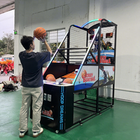 Machine d'arcade de basket-ball pliable et compacte, à monnayeur, jeu de tir électronique compétitif pour parcs d'attractions