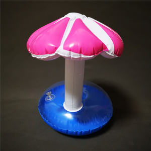 Porte-<span class=keywords><strong>bouteille</strong></span> de vin flottant gonflable personnalisé en gros, PVC transparent, seau à boisson pour <span class=keywords><strong>piscine</strong></span>, parapluie pour fête d'été, plage - Product Image 5