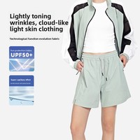 Shorts de sport légers en nylon pour femme, nouvelle collection, séchage rapide, respirant, anti-transparence, décontracté, avec cordon de serrage