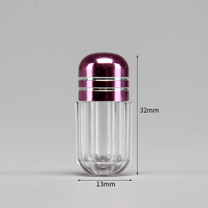 Mini botella de cápsula individual personalizada con <span class=keywords><strong>ampollas</strong></span> de plástico Vial de plástico Embalaje de píldoras de medicina con labio de aluminio - Product Image 1