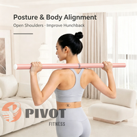 Nouveau bâton de yoga télescopique réglable pour l'alignement corporel, bâton d'entraînement de yoga pour la correction de la posture et l'ouverture des épaules