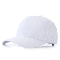 Gorra de Béisbol Impermeable con Logotipo Personalizado, 6 Paneles, Visera Curva, Secado Rápido, Hebilla de Velcro, Forma Circular, Corte Láser