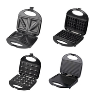 Grille et presse à sandwich personnalisées de conception populaire 750W, plaques antiadhésives, conception compacte peu encombrante