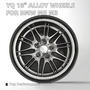 Jantes en alliage YQ Deep Lip 18 pouces 8j 9,5j ET 20/22 PCD 5X120 CB 72.56, jantes classiques pour BMW Style 65, jantes E60 E39 M5 M3 - Product Image 2