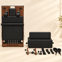 Machine de Pilates pliable en bois de chêne avec plateforme de saut et boîte d'assise pour studio commercial et salle de sport à domicile