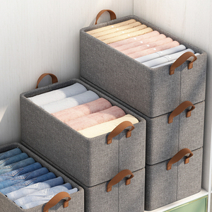 Organizador de armario plegable de gran capacidad para ahorrar espacio, caja de almacenamiento de ropa de tela impermeable con marco de acero - Product Image 6